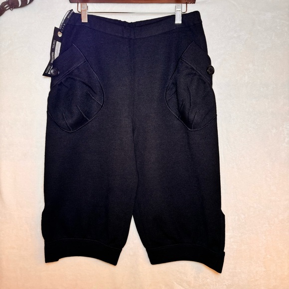 NWT Larisa selyanina knee length black pants capris (large review measurements) - Picture 3 of 13